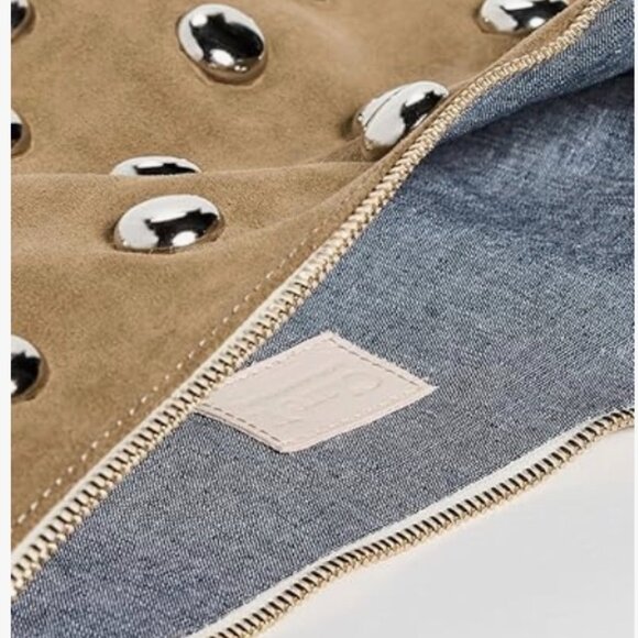 Clare V. Lune bag Oat Suede. Like new - Picture 2 of 9